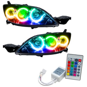 Mazda 3 Headlight Assembly - ORACLE Lighting - ColorSHIFT w/ Simple Controller - `04-`09